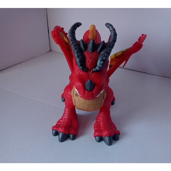Fisher Price IMAGINEXT Red Winged Eagle Talon Castle Dragon With Sounds WORKS - Picture 2 of 16